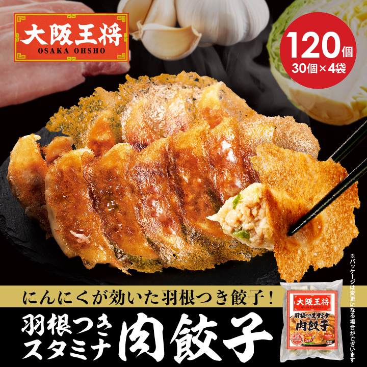 大阪王将　羽根つきスタミナ肉餃子120個セット