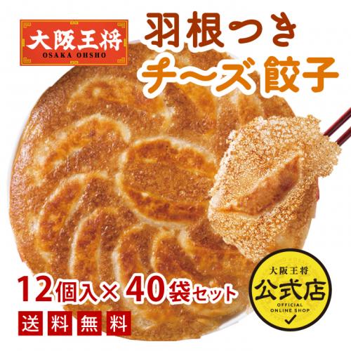 大阪王将羽根つきチーズGYOZA12個×40袋　20袋×2ケース【同梱不可】業務用