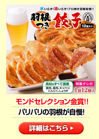 羽根付き餃子