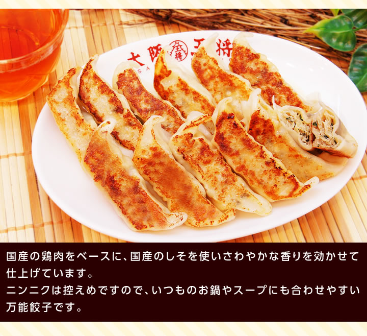 鶏しそ餃子